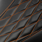 C.C. RIDER Indian Seat 2 Piece 2 Up Seat Lattice Stitch Studs Design For Indian Chieftain Dark Horse Chieftain Limited Chieftain Elite, 2014-2025